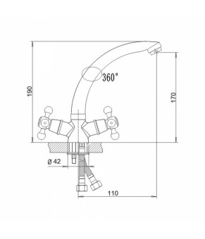 Смеситель для кухни SW Delta 272