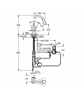 Смеситель для кухни сенсорный Grohe Zedra Touchh 30219002