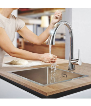 Смеситель для кухни сенсорный Grohe Zedra Touchh 30219002