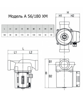 Насос циркуляционный DAB A 56/180 XM