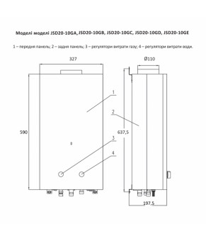 Колонка газовая дымоходная Thermo Alliance JSD20-10GB 10 л панель из стекла с рисунком цветы