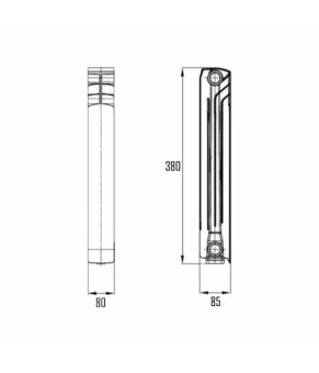 Радиатор биметаллический Thermo Alliance Ultra 300/85