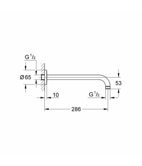 Кронштейн для верхнего душа Grohe Rainshower 28576000