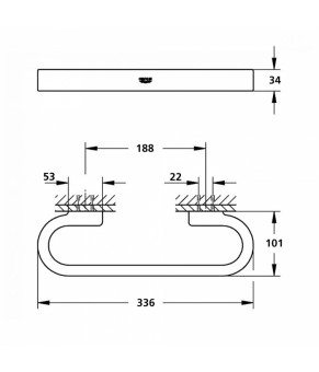 Поручень для ванны Grohe Selection 41064000