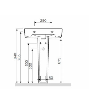Пьедестал AM.PM Bliss L C534910WH