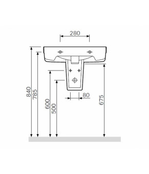 Полупьедестал AM.PM Bliss L C534970WH