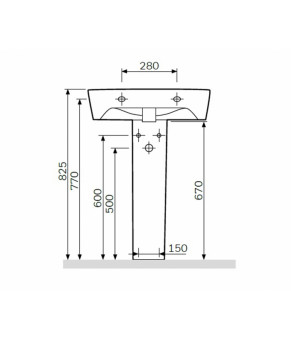Пьедестал AM.PM Spirit 2.0 C704910WH