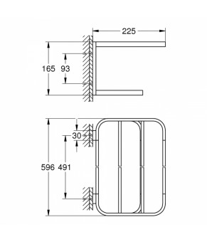 Полка для полотенец Grohe Selection 41066000