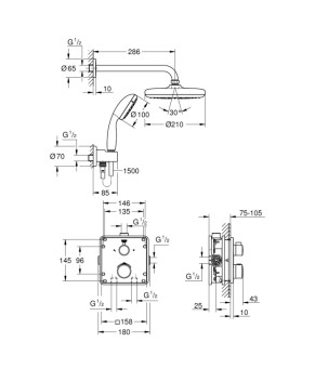 Душевая система Grohe Grohtherm 34729000