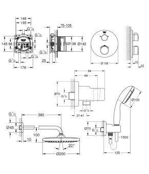 Душевая система Grohe Grohtherm 26416SC0