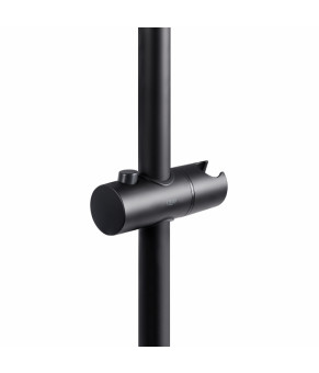 Душевая стойка Qtap Lepit 665 мм черный матовый (QTLEP82103OB)