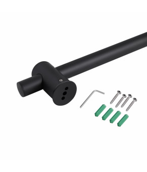 Душевая стойка Qtap Lepit 665 мм черный матовый (QTLEP82103OB)