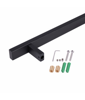 Душевая стойка Qtap Lepit 705 мм, черная матовая (QTLEP82103NB)