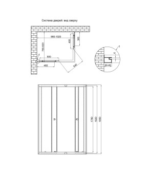 Душевая кабина Lidz Wiezak SC100x80.SAT.LOW.L, стекло Linie 4 мм без поддона