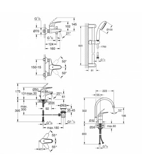 Большой набор для дома Grohe Mega Bundle 39117MB0