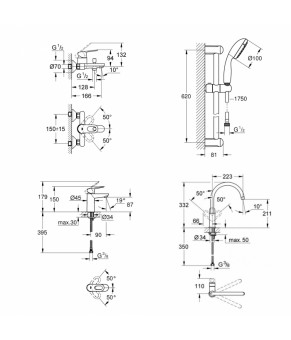 Большой набор для дома Grohe Mega Bundle 39117MB1