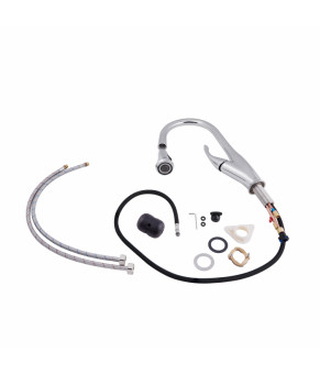 Смеситель для кухни Qtap Swan 9168103UN с выдвижным изливом