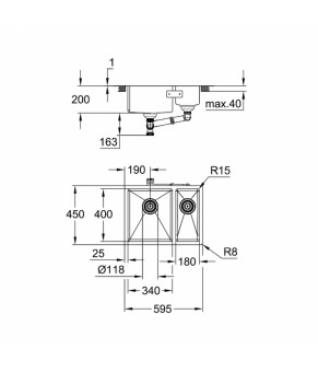 Кухонная мойка Grohe Sink K700 31577SD1