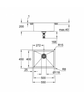 Кухонная мойка Grohe Sink K700U 31574SD1