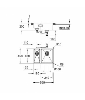 Кухонная мойка Grohe Sink K700U 31576SD1