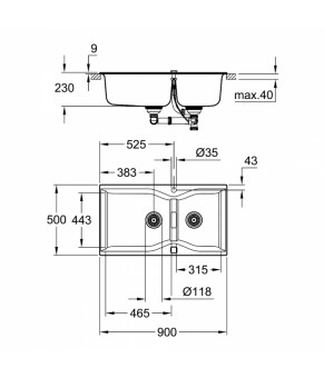 Кухонная мойка Grohe Sink K700 31658AT0