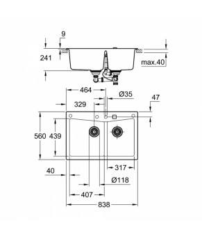 Кухонная мойка Grohe Sink K700 31657AT0