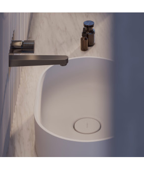 Умывальник Omnires Ovo 55x36 white (OVOUNBM)