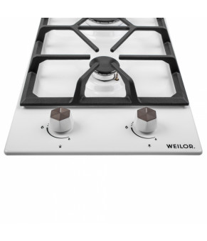 Поверхность газовая Domino на металле WEILOR GM 304 WH
