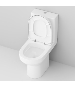 Унитаз-компакт безободковый FlashClean с сиденьем микролифт AM.PM Spirit 2.0 C708600SC