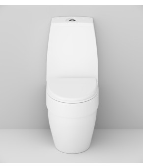 Унитаз-компакт с сиденьем микролифт, горизонтальний выпуск AM.PM Bliss L C538607SC