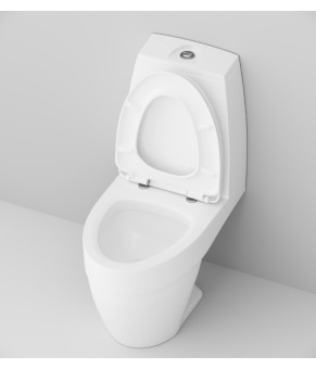Унитаз-компакт с сиденьем микролифт, горизонтальний выпуск AM.PM Bliss L C538607SC