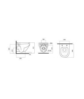 Унитаз подвесной с сиденьем микролифт AM.PM Spirit 2.0 C701738SC