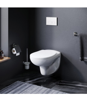Унитаз подвесной безободковый FlashClean с сиденьем микролифт AM.PM Joy C851700SC