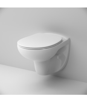 Унитаз подвесной безободковый FlashClean с сиденьем микролифт AM.PM Joy C851700SC