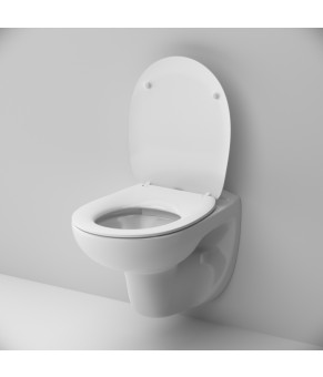Унитаз подвесной безободковый FlashClean с сиденьем микролифт AM.PM Joy C851700SC