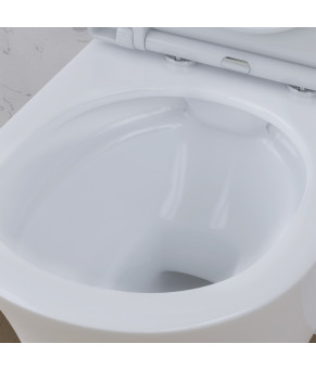 Унитаз подвесной безободковый FlashClean, с сидением микролифт AM.PM Tender C45A1700SC