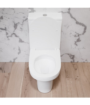 Унитаз-компакт безободковый FlashClean, с сиденьем микролифт AM.PM Tender C45A8800SC