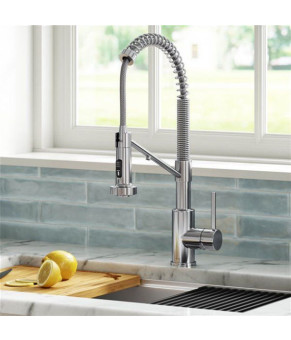 Кухонный смеситель 2в1 (на 2 воды) Kraus KFF-1610CH