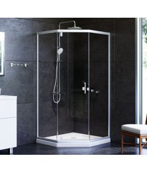 Душевое ограждение 5-corner Pivot 90x90 см, без поддона AM.PM Gem W90UG-405-090MT