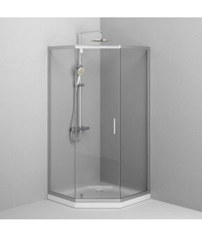 Душевое ограждение 5-corner Pivot 90x90 см, без поддона AM.PM Gem W90UG-405-090MT