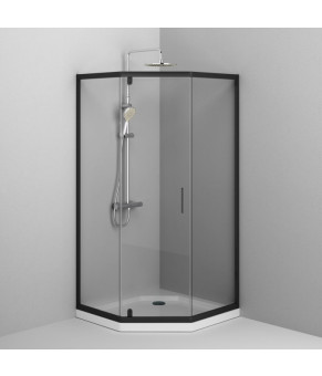 Душевое ограждение 5-corner Pivot 90x90 см, без поддона AM.PM Gem W90UG-405-090BT