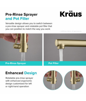 Кухонный смеситель Kraus KPF-1603BG