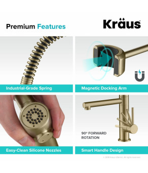 Кухонный смеситель Kraus KPF-1603BG