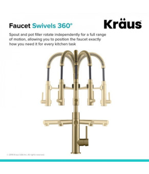 Кухонный смеситель Kraus KPF-1603BGMB
