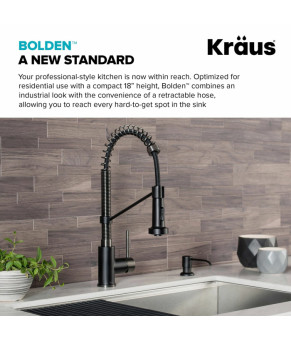 Кухонный смеситель Kraus KPF-1610MBSB
