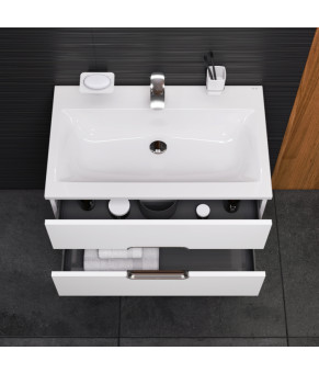 Тумба с раковиной подвесная 80 см AM.PM Spirit M70-FUX0802-WC0802-38