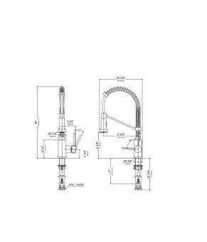 Кухонный смеситель Kraus KPF-1610SFACBMB