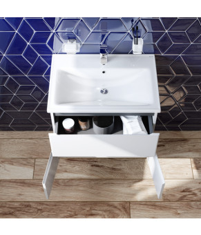 Тумба с раковиной подвесная 65 см AM.PM X-Joy M85-FHX0653-WC0653WG38