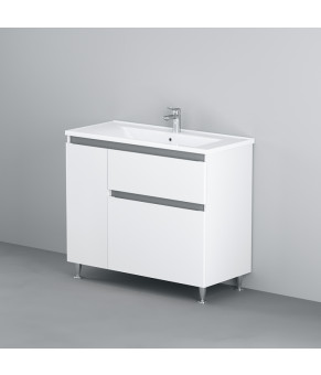 Тумба с раковиной напольная левая 100 см AM.PM X-Joy M85-FSL10026-WC10026WG38
