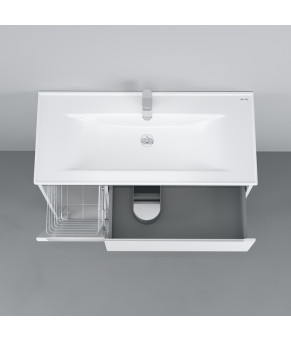 Тумба с раковиной напольная левая 100 см AM.PM X-Joy M85-FSL10026-WC10026WG38